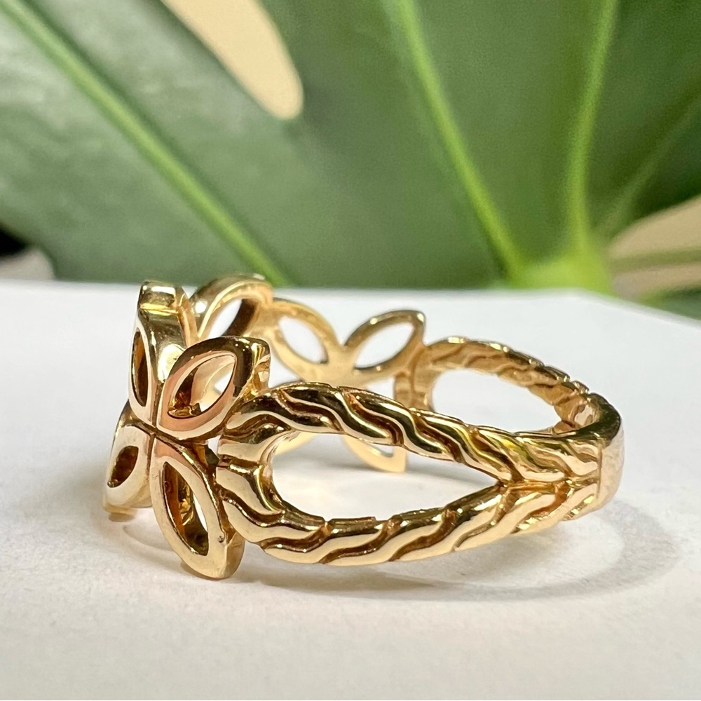 ❤️ JOHN HARDY 18K Kawung Motifs Ring Sz 7.5 - Picture 3 of 6